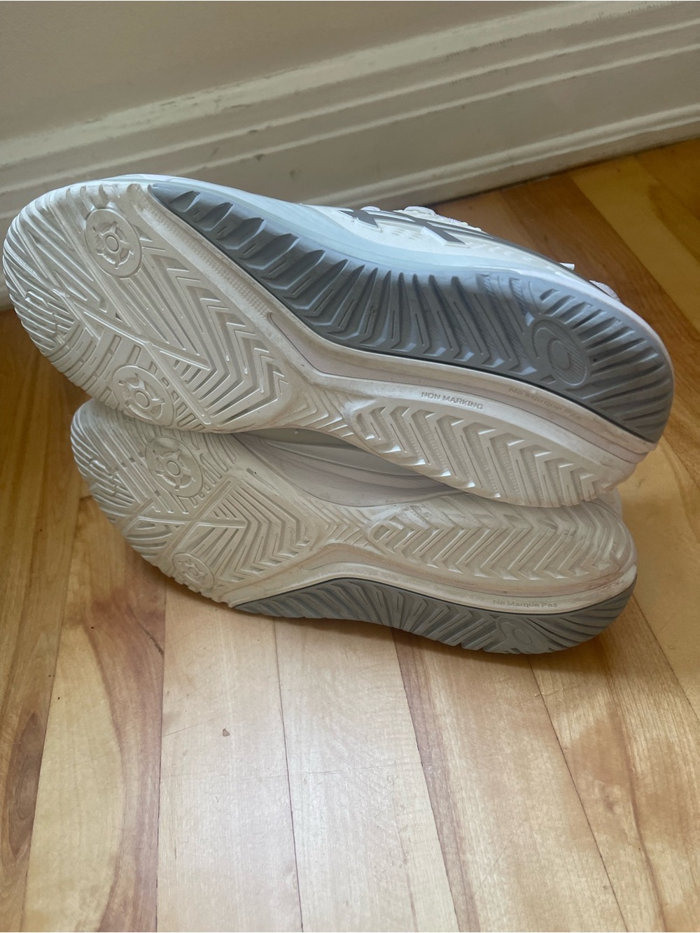ASICS White Knit Athletic Sneakers - Picture 4 of 5